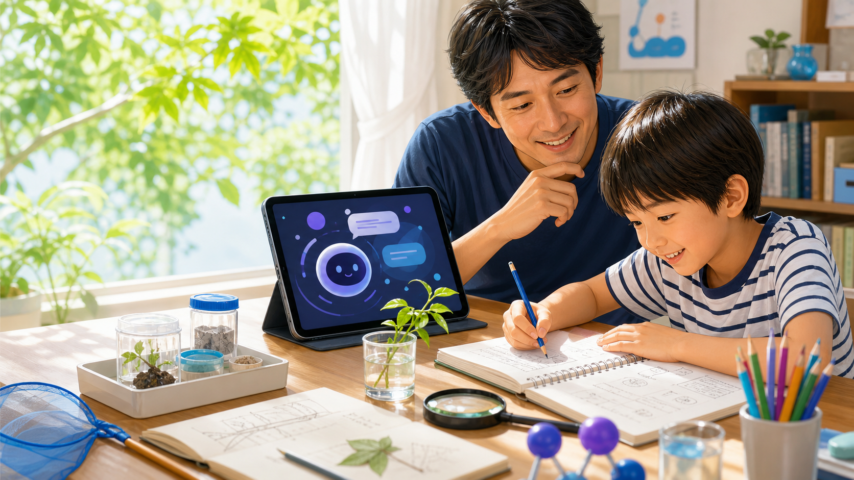 親子でAIを活用する夏休みの自由研究